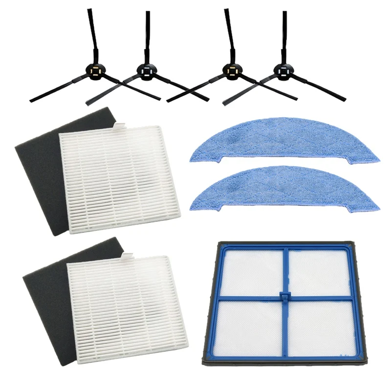 kit-3 Hepa фильтр, боковая щетка для швабры, набор для замены первичного фильтра для ilife V8 V8s X750 X800 X785 V80 пылесос - Цвет: kit-3