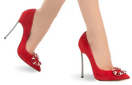 Брендовые женские туфли-лодочки свадебные туфли на высоком каблуке 10 см красные