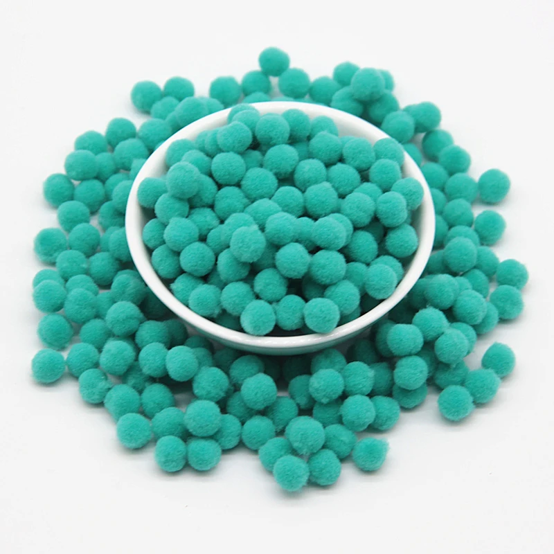 4 mint green 8 мм DIY помпон 480 шт. мягкие разноцветные помпоны вечерние помпоны для свадьбы пушистые Помпоны для украшения шаров ручной работы аксессуары для шитья на ткани 20 г - Цвет: 4 mint green