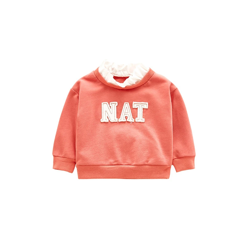 Детская эластичная рубашка с кружевным воротником на осень/весну | Мать и ребенок