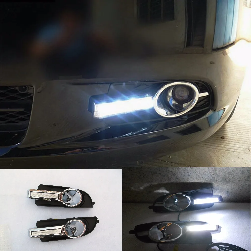 1 пара для Buick LaCrosse 2010 2011 2012 2013 светодиодный дневные ходовые огни Противотуманные