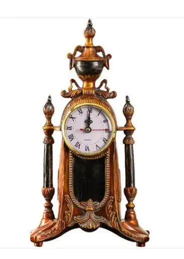 

Table Clock Living Room Porchway Home Desktop silent clock Bedroom decoration home decoration handwork statue