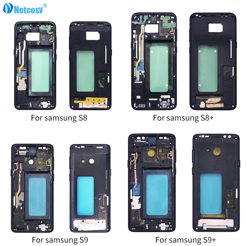 Netcosy для Samsung S8 S9P S9 S8Plus корпус средняя рамка пластина Обложка Ремонт Galaxy S9Plus Plus