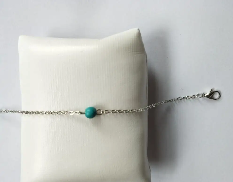 sl 0291 2018 blue charm bracelet natural stone pendant water droplets alone dress lady jewelry clothing | Украшения и аксессуары