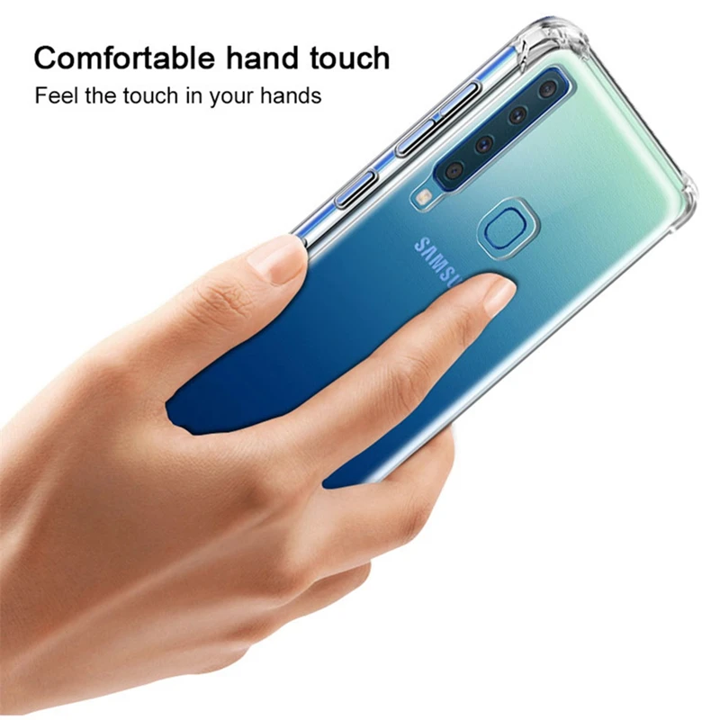 4 Corners Protection Shock Absorption Crystal Soft TPU Case for Samsung Galaxy S10e S10 Plus J4 Core M40 A40s A60 A80 A90 Cover | Мобильные