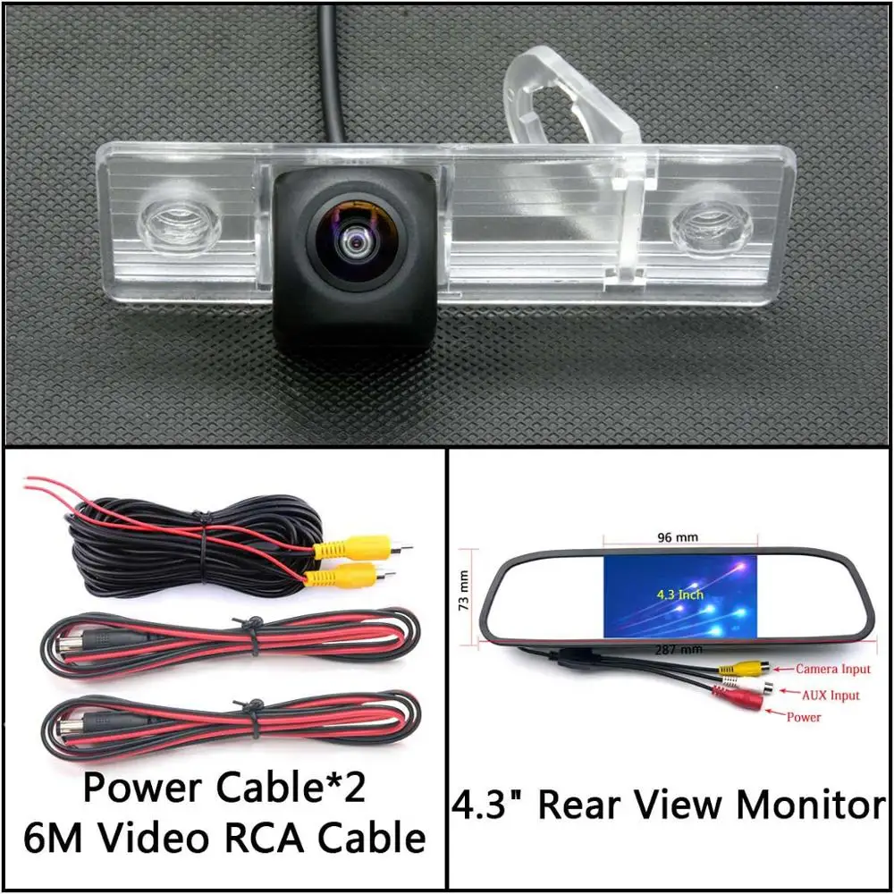 Cam N 4.3 Mirror 175 градусов HD камера заднего вида для Chevrolet epic/lova/Aveo/Captiva/Cruze/lacetti автомобильный монитор парковки водонепроницаемый - Название цвета: Cam N 4.3 Mirror