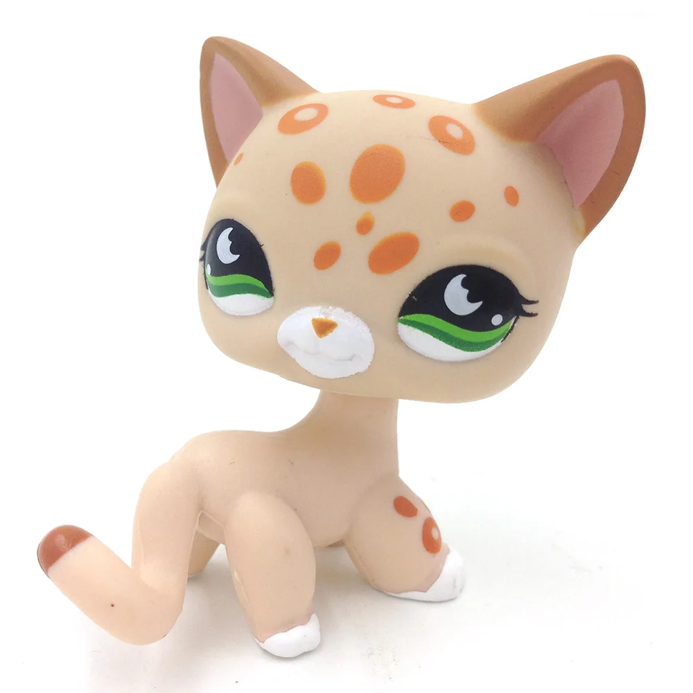 PS #852 желтая пятнистая кошка Kitty Hasbro коллекционная игрушка|Игровые фигурки и