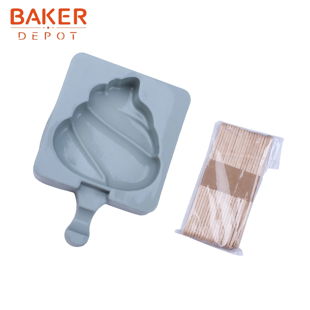 BAKER DEPOT силиконовая форма для мороженого замороженный ледяной куб лоток детские