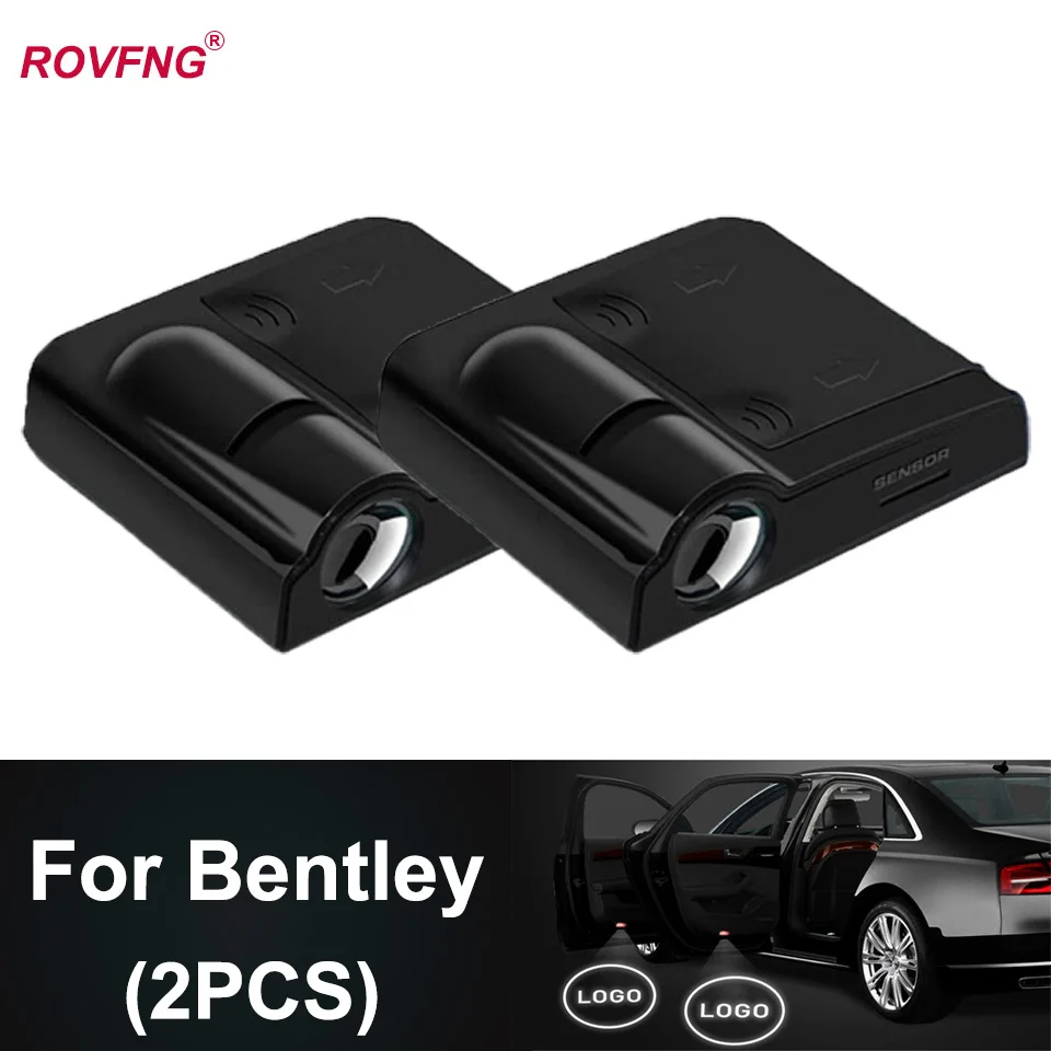 

ROVFNG Welcome light foot lights in the car LED Door Light ghost x For Bentley Continentlal Mulsanne Flying Spur Bentayga