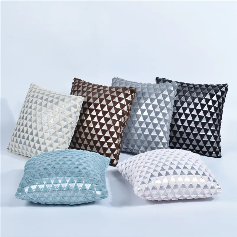 

hap-deer Short plush sofa cushion cover perfect quality home decoration simple color housewarming gift throw pillow cover seat