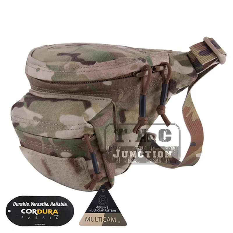 MC EmersonGear Военная поясная сумка Emerson тактическая сумка поясная сумка с ремнем MOLLE Съемный поясной ремень - Цвет: MC