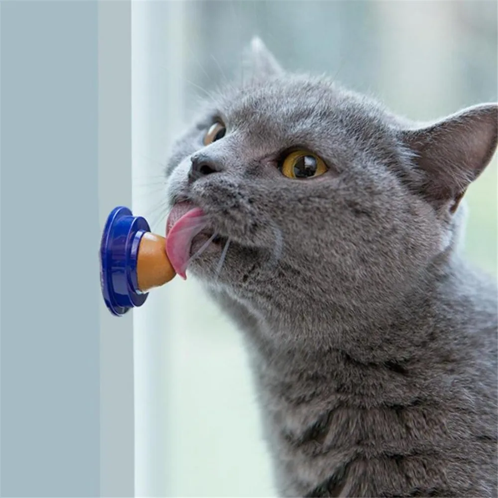 

Healthy Cats Snacks Catnip Sugar Candy Licking Nutrition Gel Energy Ball Toys for Cats Kittens Increase Drinking Water Help Tool