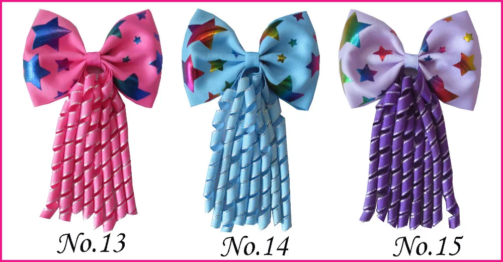 20 благословение 4 5 &quotбантом коркер резинка для хвоста Hairbow Единорог Русалка