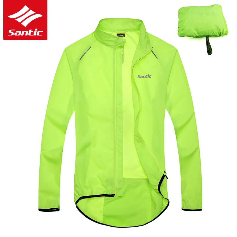 Велосипедная куртка Santic ветрозащитная велосипедная с длинным рукавом