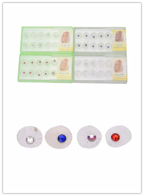 

10 Pcs/Box Crystal Tooth Ornaments Jewelry Beautiful Shining Nail Tool for Woman Dental Oral Teeth Gems Clear Teeth