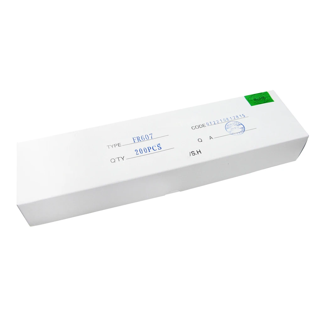 100 шт. быстрая RE COVERY RECTIFI ERS FR607 607 6A 1000 В DO-41 DIP Диод основной IC два транзистора