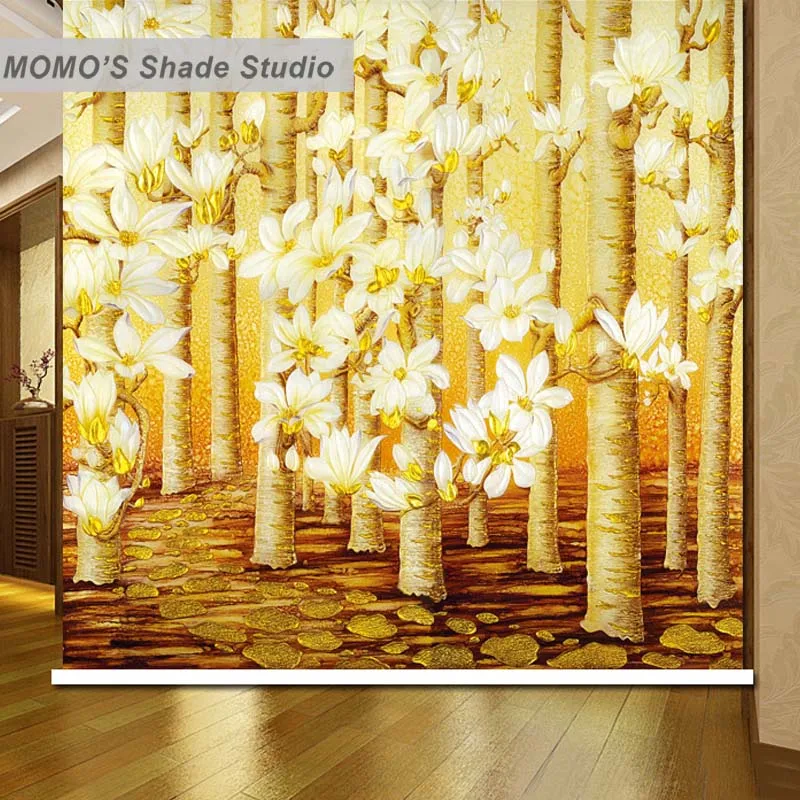 MOMO Roller Blinds Blackout Design Window Shades Painting Curtains Thermal Fabric Custom Size Alice181 | Дом и сад