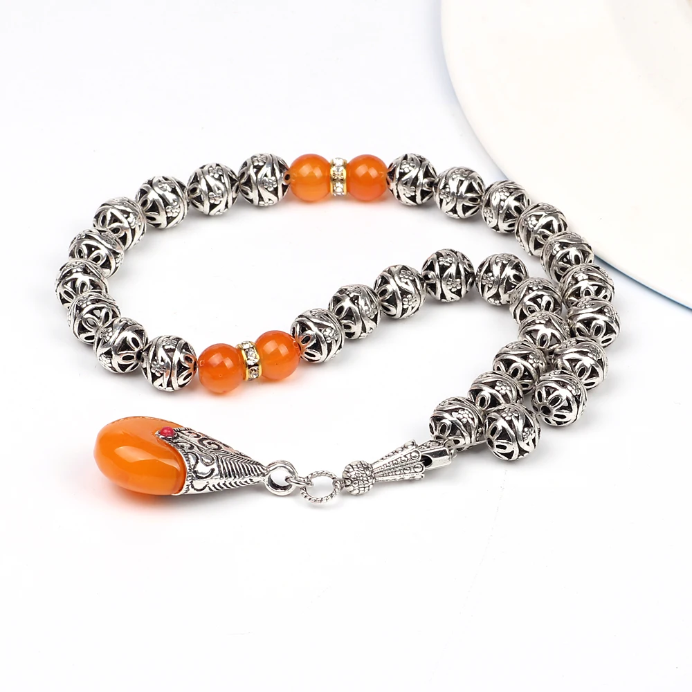 Магазин Tasbih посеребренные Оранжевые Бусины tasbih | Украшения и аксессуары