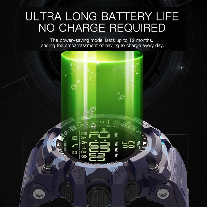 Для мужчин и женщин Bluetooth спортивные Смарт часы браслет 5ATM водонепроницаемый