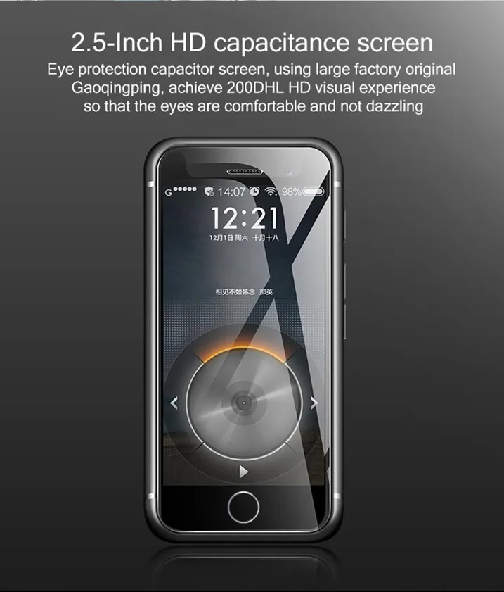 Маленький смартфон Melrose S9 PLUS 2,4" MT6737 четырехъядерный Android 7,0 1 ГБ 8 ГБ 1580 МП мАч 4G LTE Супер Мини Размер Мобильный телефон