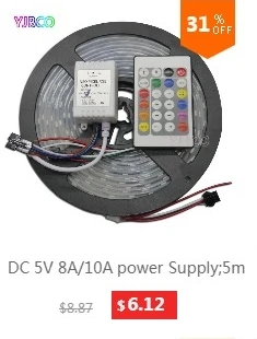 WS2812B умный светодиодный пиксель полосы 30/60/144 светодиодный s/m WS2812 IC SMD 5050 RGB светодиодный полосы света 1 М/4 м/5 м DC5V Водонепроницаемый/не Водонепроницаемый
