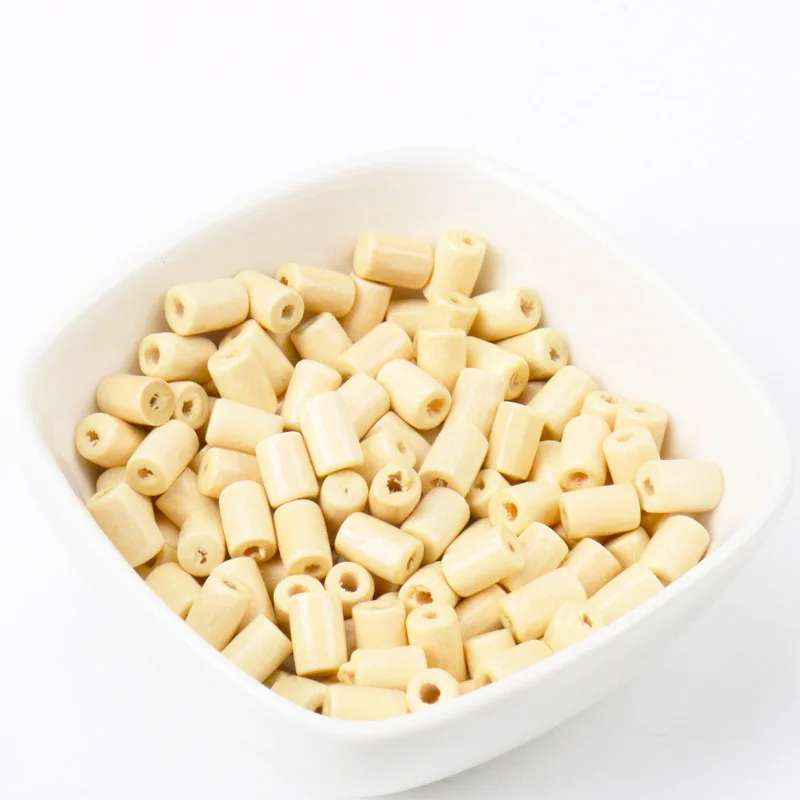 Цилиндрический бисер из натурального дерева для изготовления ювелирных изделий