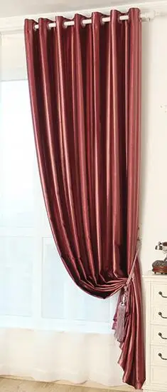 wine red Простые современные полосы ткани настроить занавески украшение для штор Окна s для гостиной/постельных принадлежностей - Цвет: wine red