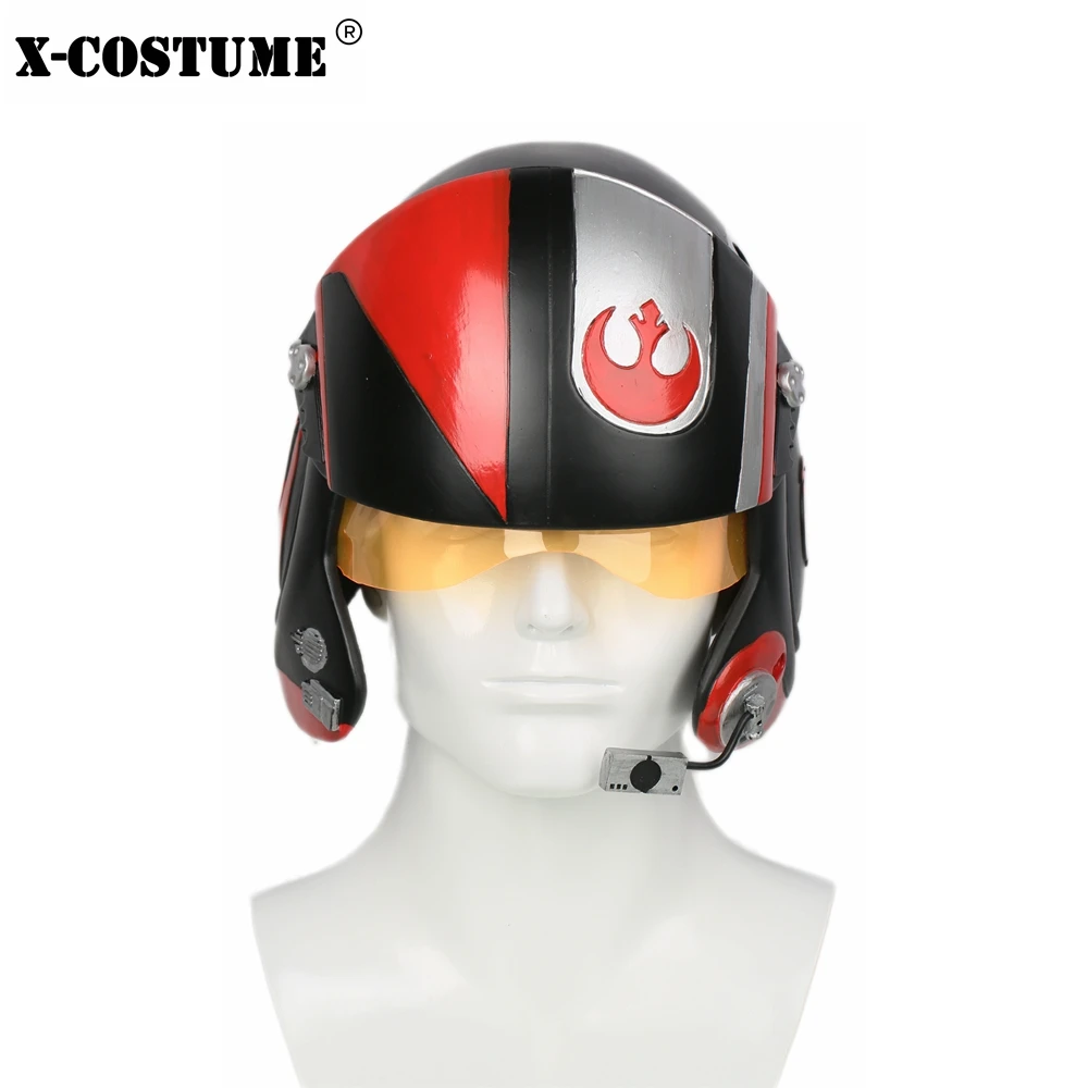 X COSTUME Звездные войны POE dameron шлем пилота wings полная голова Смола Маска гоночный