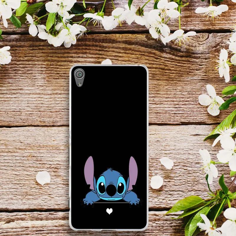 Pictute 8 Для sony Xperia E3 E5 T3 M2 M4 M5 XA XZ Z Z1 Z2 Z3 Z4 Z5 Компактный Мягкий чехол для телефона Lilo and Stitch Ohana Sweety Stitch - Цвет: Pictute 8