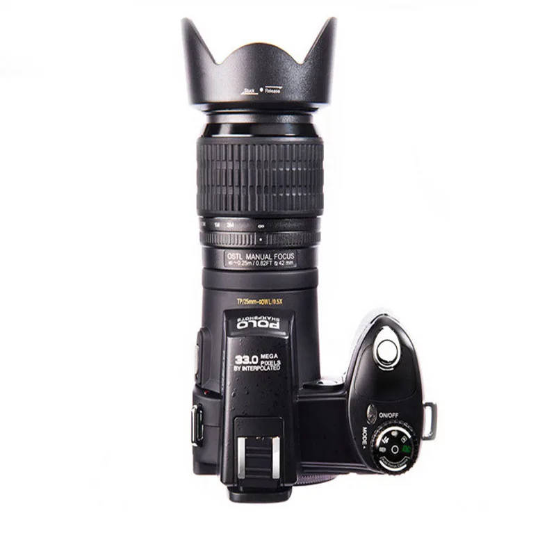 Цифровая камера POLO D7200 33MP + широкоугольный объектив|Компактные цифровые