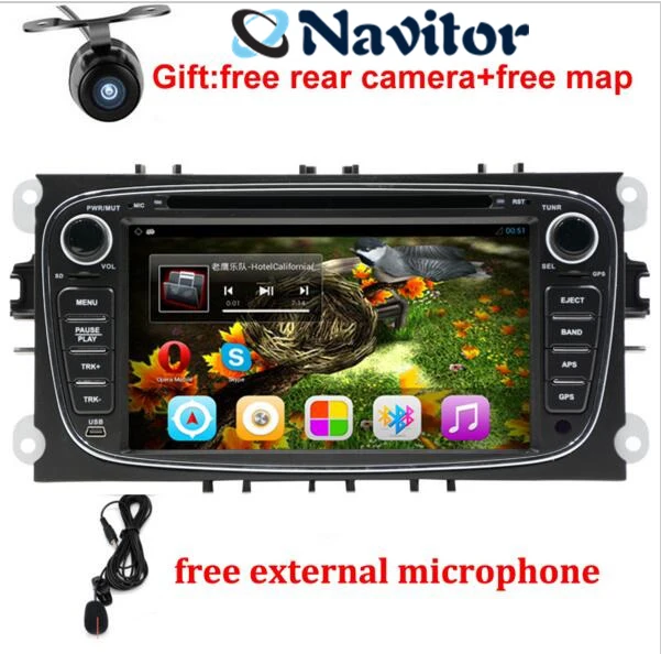Android 7 1 четырехъядерный 2 Din &quotавтомобильный dvd-плеер для FORD/FOCUS 2/MONDEO/S-MAX/CONNECT 2008 2009