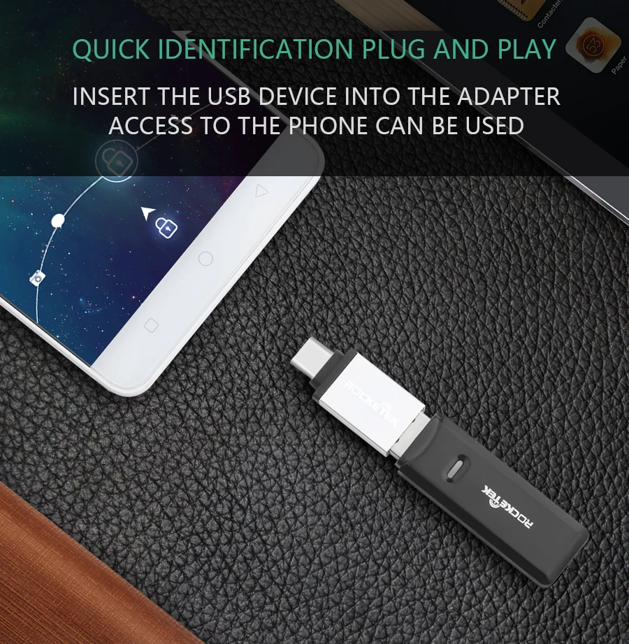 Rocketek USB 3,0 2,0-type c OTG адаптер Alu mi um аксессуары для телефонов разъем для One plus 6 5 Xiaomi mi 8 huawei