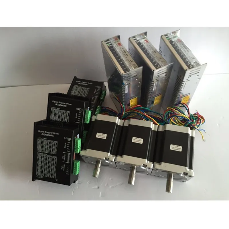 Шаговый двигатель Nema23 57HS112 3004 + шаговый Драйвер источник питания дб25 плата для
