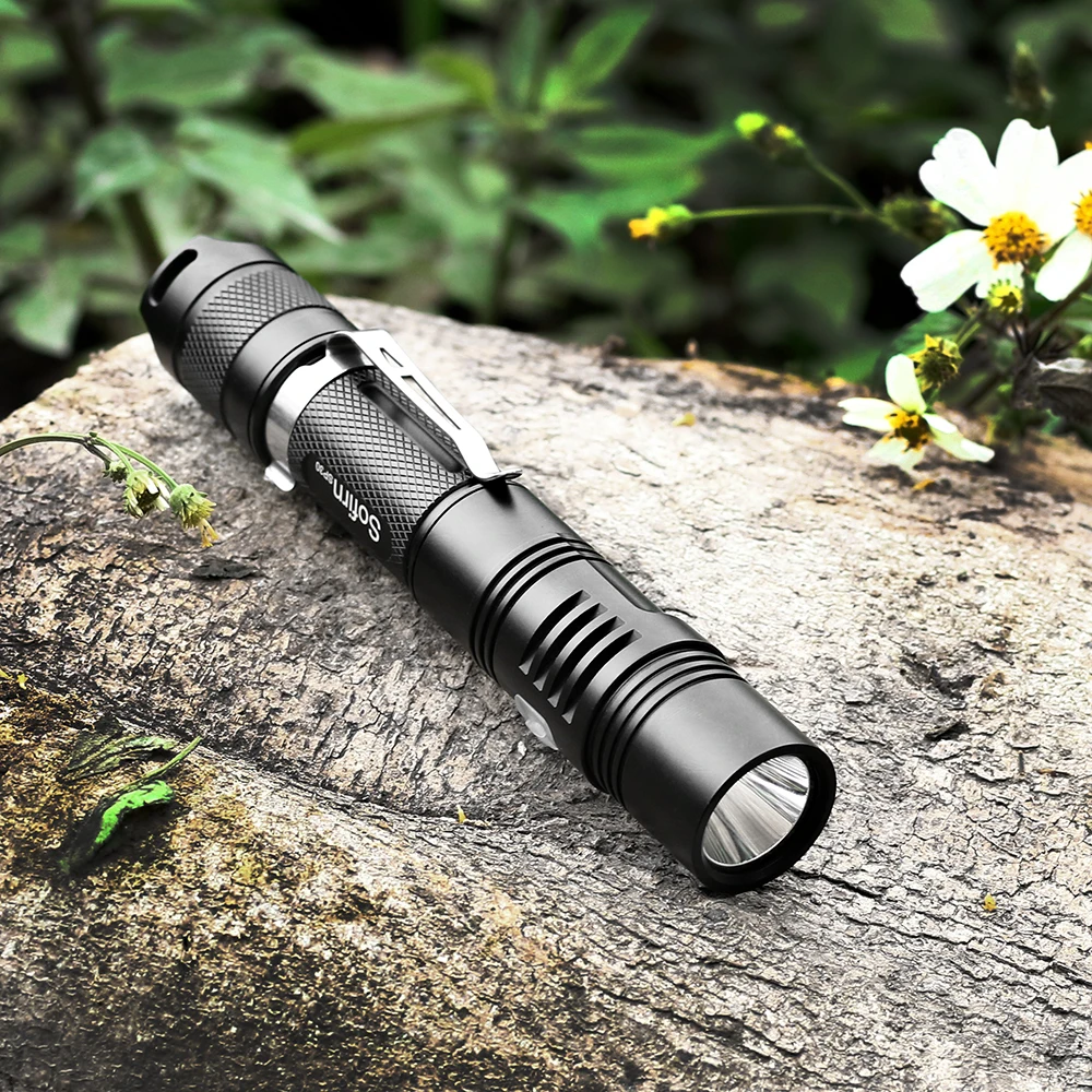 Sofirn SP30 комплект мощный светодиодный фонарик Cree XPL 1000LM высокой мощности 18650 тактический фонарь лампа 6 режимов индикатор питания охотничий лагерь