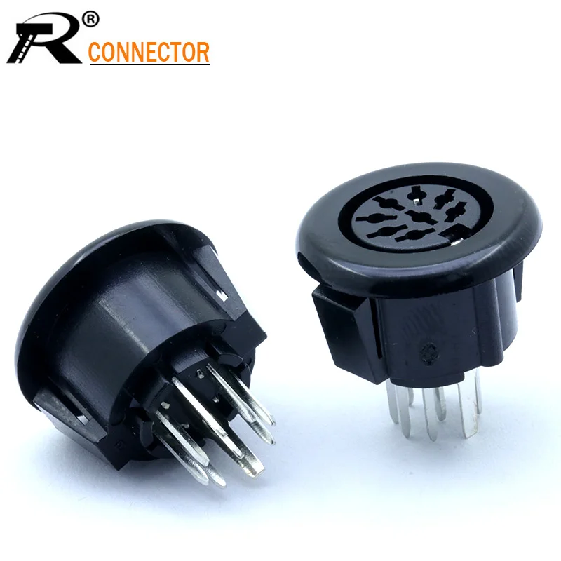 4 шт. 8 контактный разъем Micro power S клеммы din муфта штепсель PCB панель Разъем для