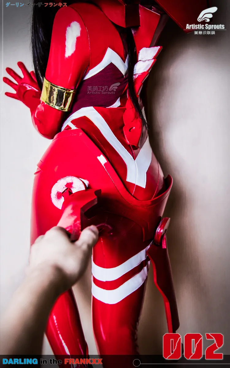 DARLING in the FRANXX 002 Zero Two, белый, красный костюм для вождения, костюм для косплея, костюм на Хэллоуин, Униформа, комбинезон, броня, размеры s, m, l