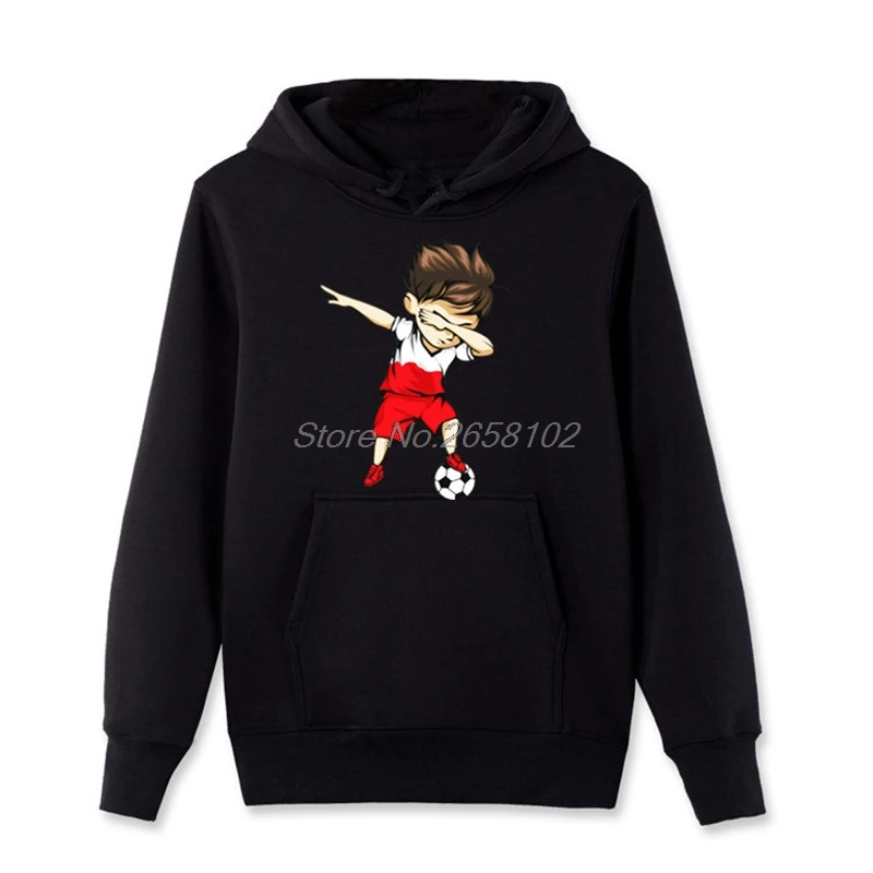 Модная мужская хлопковая толстовка Dabbing Soccers для мальчиков польская Толстовка