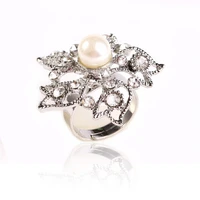 miara l summer new vintage fashion pearl peach ring opening adjustable ring for womens jewelry wholesale