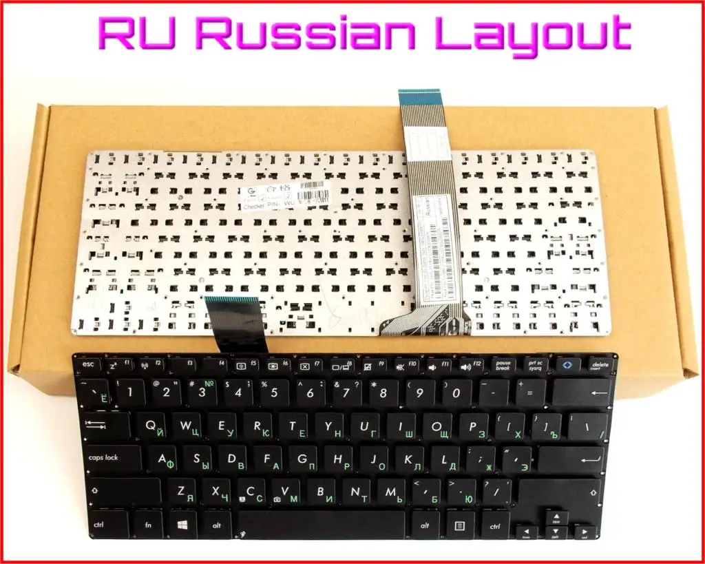 

New Keyboard RU Russian Version for ASUS MP-11N53US-5281W 0KN0-P51US12 0KNB0-3105US00 Laptop No Frame