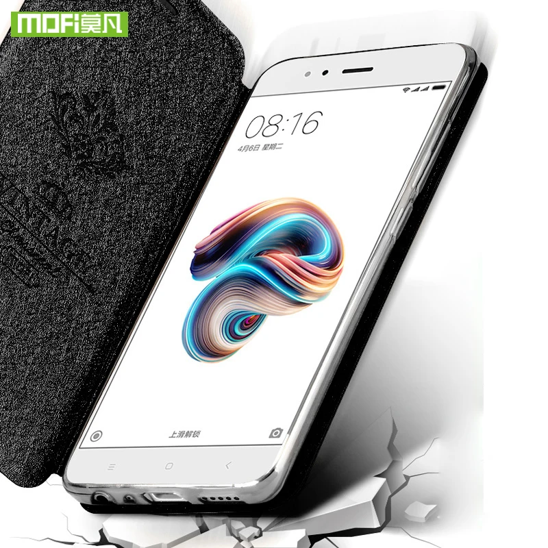 Чехол для Xiaomi mi 5X силиконовый чехол из ТПУ оригинальный кожаный книжка mofi A1