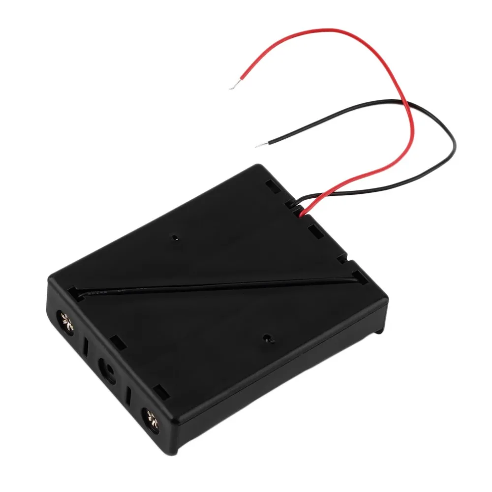 Пластик Батарея черный хранения Чехол коробка держатель для 3x18650 3 7 V с проводами