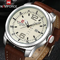 naviforce brand watches men quartz watches man leather watch fashion auto date wristwaches drop shipping wholesale reloj hombre