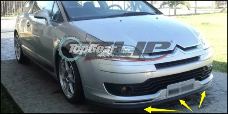 Бампер для губ отражающая средства ухода за губами для Citroen C5 передний спойлер юбка Топ Поклонники gear для автомобиля Тюнинг/тела влево/вправо комплект/полосы