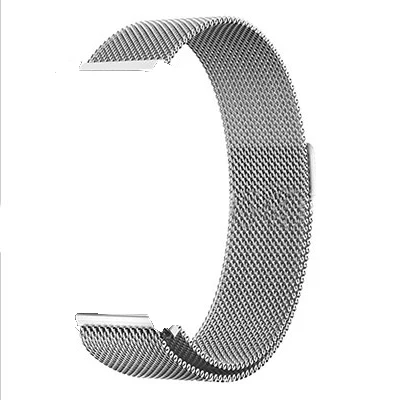 Silver 1 20 мм металлический ремешок для Xiaomi Huami Amazfit Bip BIT Lite Молодежные умные часы из нержавеющей стали Сменные аксессуары для Amazfit - Цвет: Silver 1