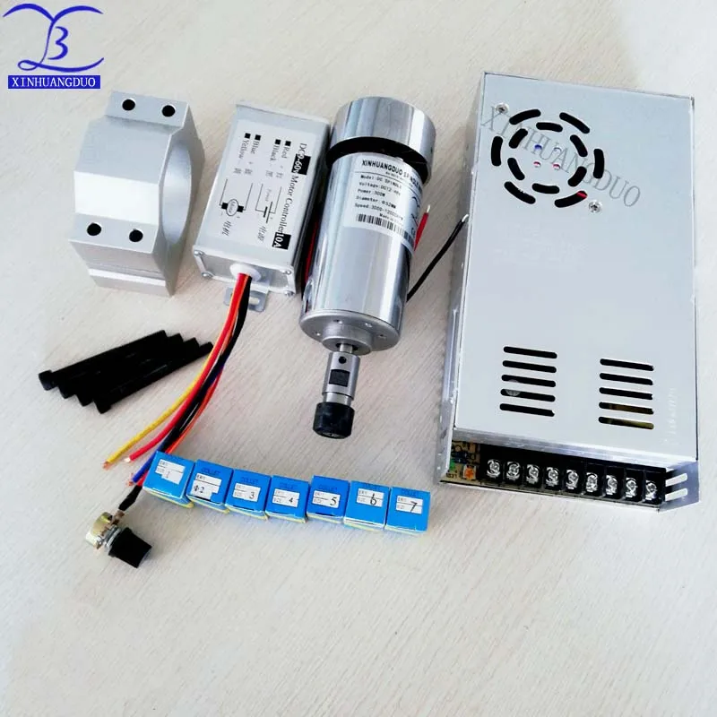 Cnc шпиндель 300 Вт с воздушным охлаждением Фрезерный двигатель и высокоскоростной