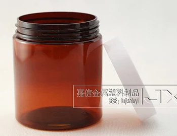 Коричневый Пластик 250g бутылочка для косметического крема многоразового объемная банка для лосьона пустой маска для лица для хранения Контейнеры - Цвет: 4