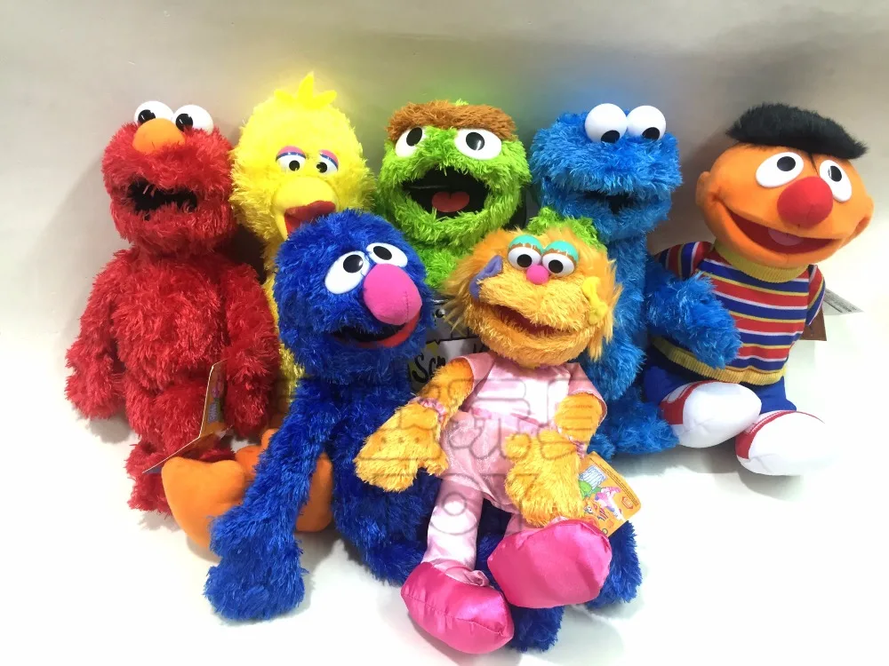 7 типов 30 40 см Улица Сезам ЭЛМО плюшевые Игрушечные лошадки Мягкая Кукла