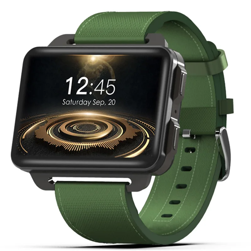 Green DM99 Android 3g Смарт-часы 1200 мАч батарея 1 ГБ/16 ГБ MTK6580 четырехъядерный Смарт-часы 2," ips монитор сердечного ритма камера Wifi gps - Цвет: Green