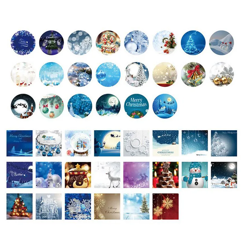 

46 pcs/ box Merry Christmas mini paper sticker package DIY diary decoration sticker album scrapbooking