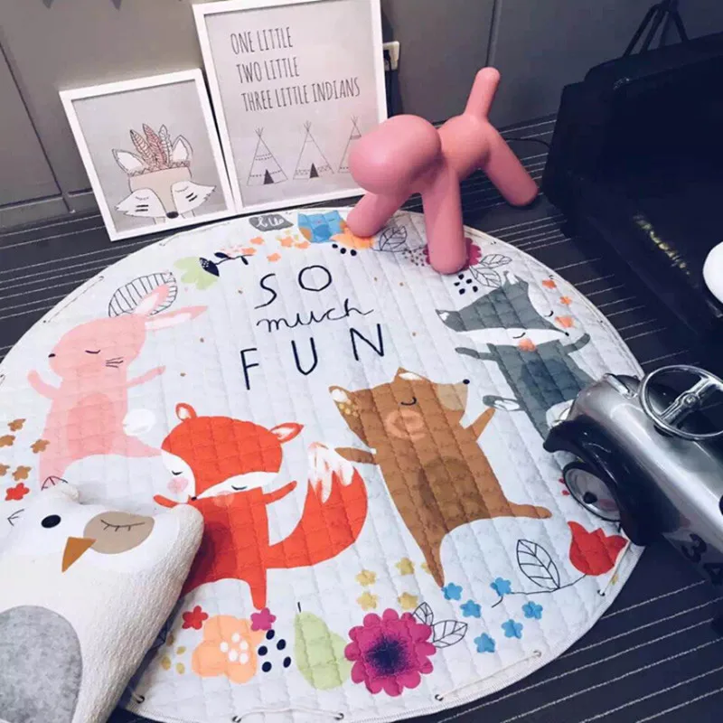 Тренд круглый ребенка детские игрушки для разработки коврики с изображением